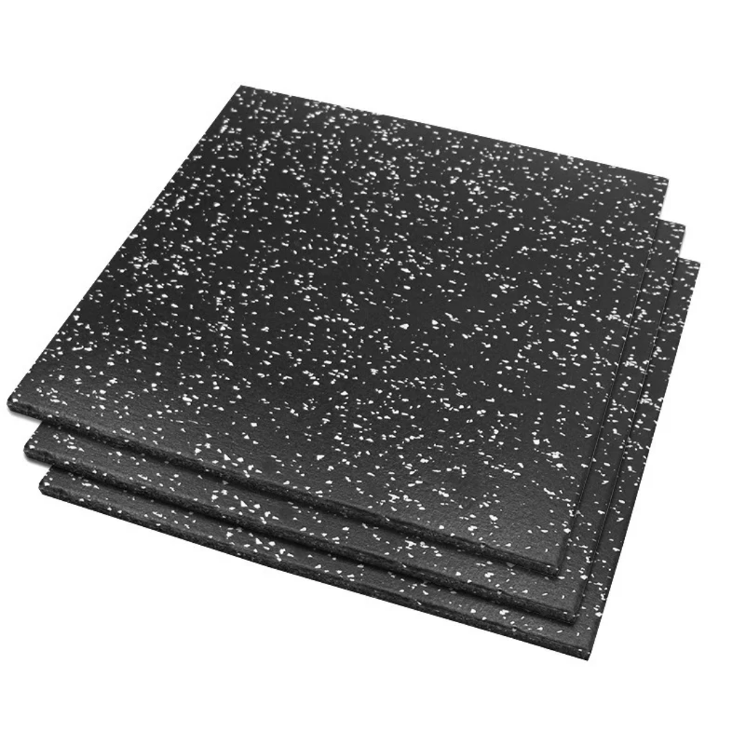 matt dot Rubber Gym Flooring - White Flicks - Image 1